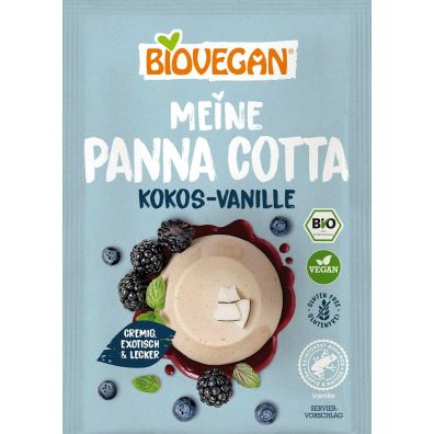 Biovegan Deser kokosowy panna cotta w proszku wegaski bezglutenowy 46 g Bio
