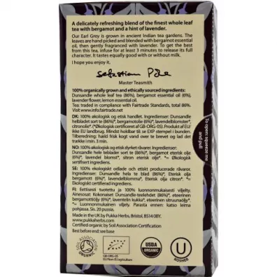 Pukka Herbata Gorgeous Earl Grey fair trade 20 x 2 g Bio