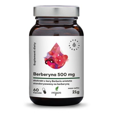 Aura Herbals Berberyna 500 mg (Berberies aristata) 60 kaps.