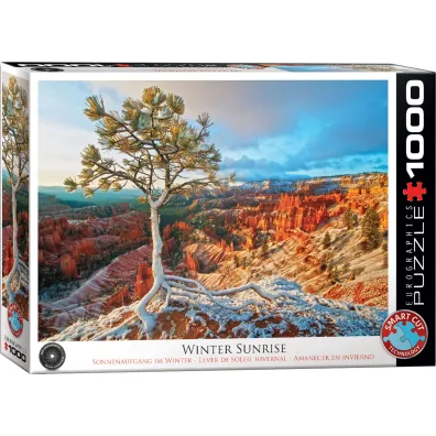 Puzzle 1000 el. Zimowy wsch�d s�o�ca Eurographics