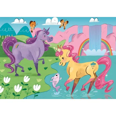 Puzzle 2x20 el. SuperColor. Jednoro�ce Clementoni
