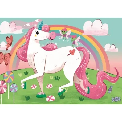 Puzzle 2x20 el. SuperColor. Jednoro�ce Clementoni