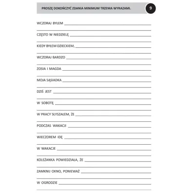 �wiczenia funkcji poznawczych zabawy s�owne