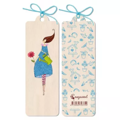 Cozywood Zakadka drewniana Kobieta z konewk