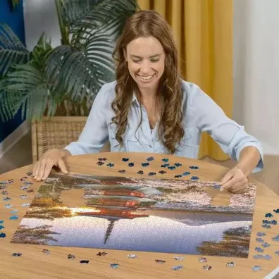 Puzzle 1000 el. Fud�i i kwitn�ca wi�nia Ravensburger
