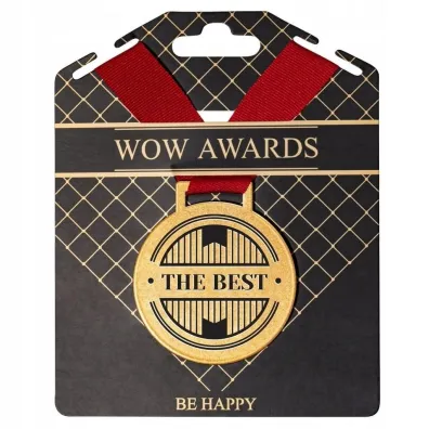 Be-Happy Gifts Medal prezentowy z napisem The best