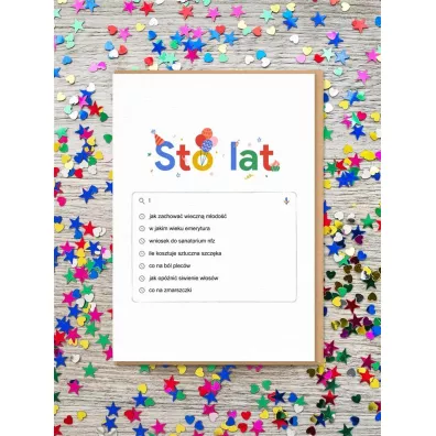Nadwyraz.com Kartka Urodziny - sto lat