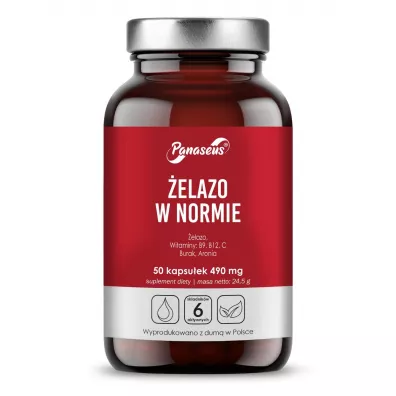 Panaseus �elazo w normie Suplement diety 50 kaps.
