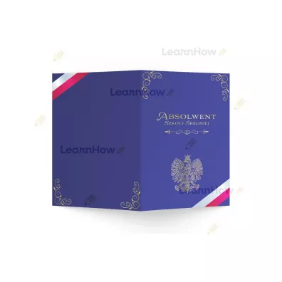 LearnHow Teczka absolwenta szko�y �redniej 5 szt.