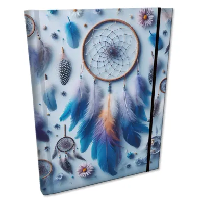 EV-Corp Notes B6 z gumk� Soft Touch �apacze Blue kratka 96 kartek