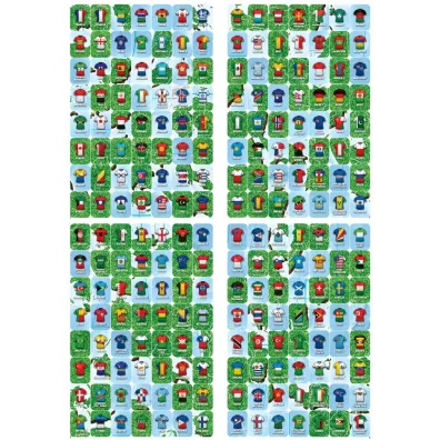 MAPA SWIATA FLAGI PILKARSKIE NAKL 98X60CM B/C 1