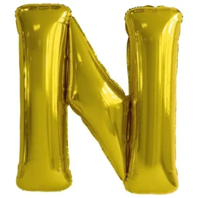 Amscan Balon foliowy litera N z�ota 79x86cm