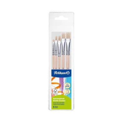 Pelikan Zestaw p�dzli 613F 2/6/8/10/12 p�askie