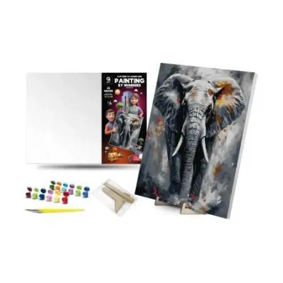 Qbee Malowanie po numerach - Majestatyczny s�o� 40x50cm