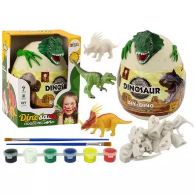 Jajo z dinozaurami do malowania DIY Leantoys