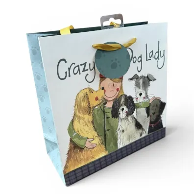 Alex Clark Torebka prezentowa ma�a - Crazy Dog Lady Psiara