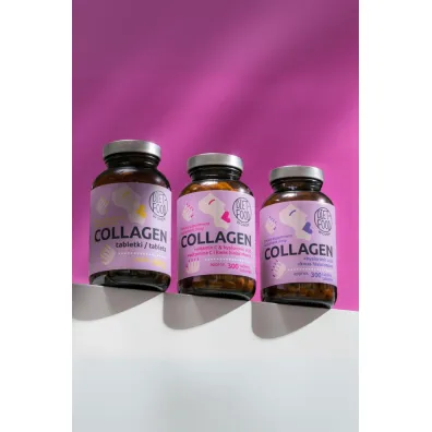 Diet-Food Kolagen Wo�owy Kwas Hialuronowy Wit. C 500 Mg suplement diety 300 tab.