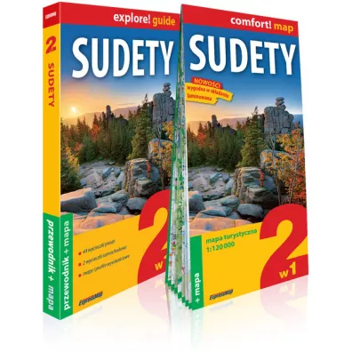 Sudety 2w1 przewodnik + mapa - Waldemar Brygier