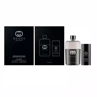 Gucci Zestaw dla m�czyzn Woda toaletowa Guilty Pour Homme + Antyperspirant 90 ml