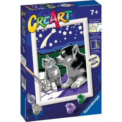 Malowanie po numerach CreArt - Przyjaciele na zawsze Ravensburger