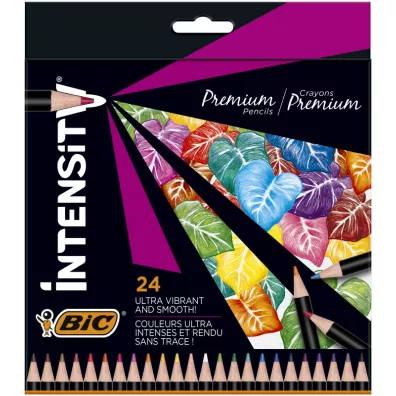 Bic Kredki o��wkowe Intensity Premium w pude�ku 24 szt.