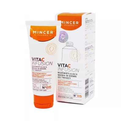 Mincer Pharma Vita C Infusion roz�wietlaj�ca maska w kremie do twarzy  No.615 75 ml