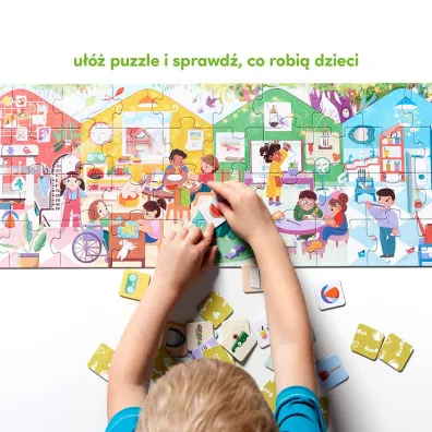Puzzle Co robimy w przedszkolu Bright Junior Media