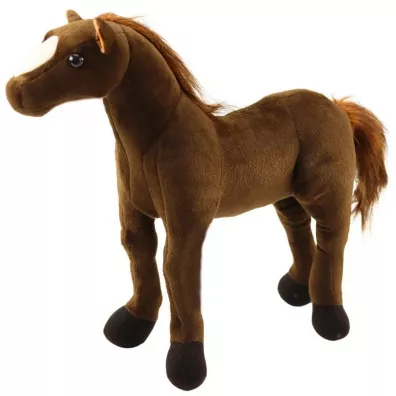 Ko� ciemnobr�zowy 40x37cm LeanToys