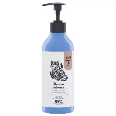 Yope Naturalny pobudzajcy el pod prysznic Drzewo Cedrowe Jaowiec i Chilli 400 ml