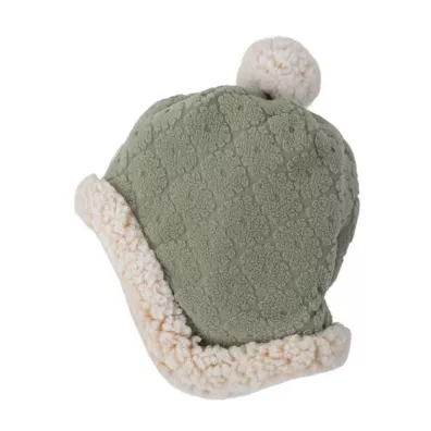 Lodger Dwuwarstwowa zimowa czapeczka z polaru szawiowa Fleece Elm 6-12 mies.
