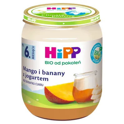 Hipp Mango i banany z jogurtem po 6. miesi�cu 160 g Bio