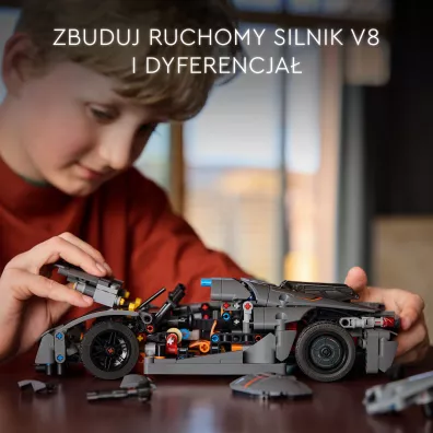 LEGO Technic Szary hipersamoch�d Koenigsegg Jesko Absolut 42173