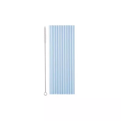 PartyDeco S�omki plastikowe b��kitne 23cm 12 szt.