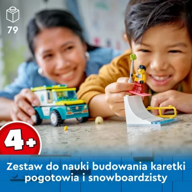 LEGO City Karetka i snowboardzista 60403