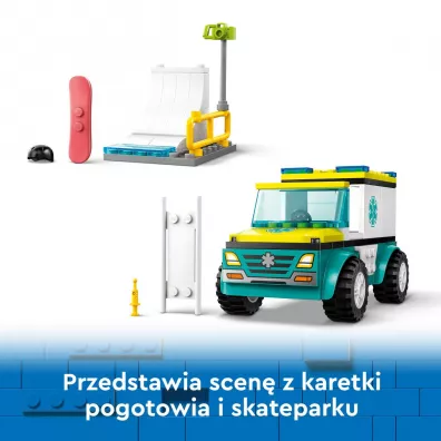 LEGO City Karetka i snowboardzista 60403