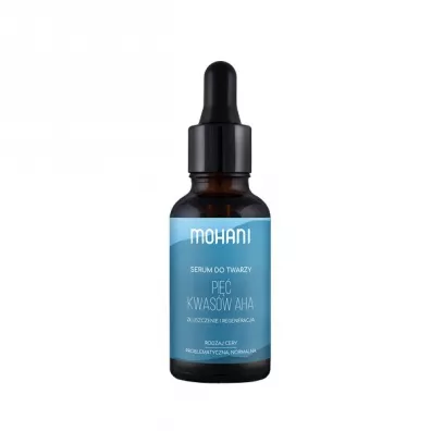 Mohani Regenerujco-zuszczajce serum do twarzy Pi Kwasw AHA 30 ml