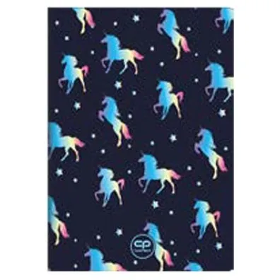 CoolPack Zeszyt A5 PP Blue Unicorn linia 60 kartek