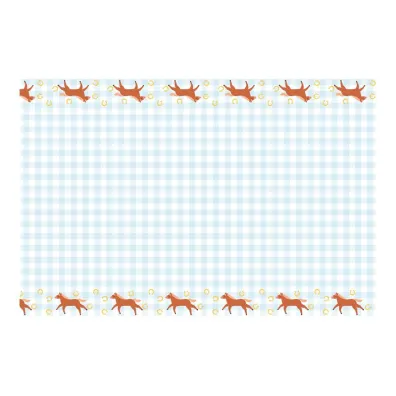 PartyDeco Obrus papierowy kratka z ko�mi 180x120cm