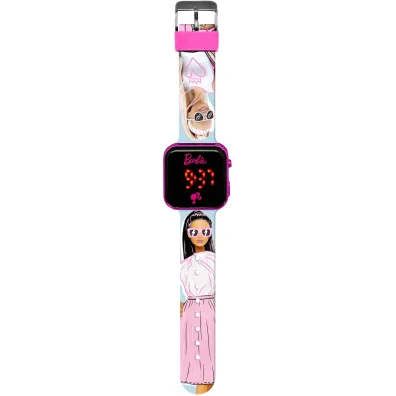 Zegarek LED z kalendarzem Barbie BB00033