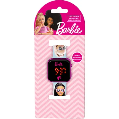 Zegarek LED z kalendarzem Barbie BB00033