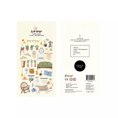 Suatelier Naklejki ozdobne Home Sweet Home