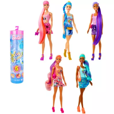 Barbie Color Reveal Lalka Seria Totalny Dins Ast. HJX55 Mattel