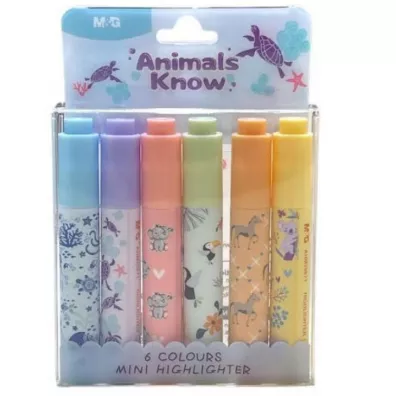Happy Color Zakre�lacze mini Animals Planet 6 szt.