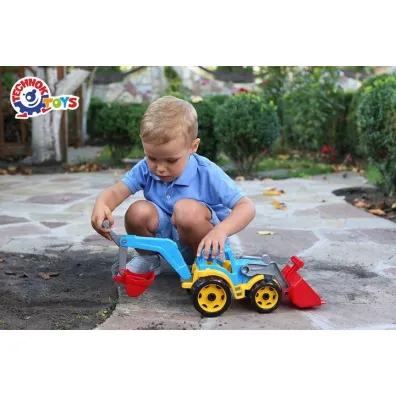 Traktor z elementami spycharki i koparki MIX Technok