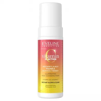Eveline Cosmetics Vitamin C 3x Action roz�wietlaj�ca pianka do mycia twarzy 150 ml