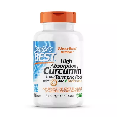 Doctors Best Curcumin C3 Complex with Bioperine Suplement diety 120 tab.