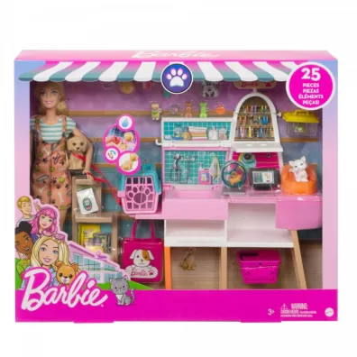 Barbie. Salon dla zwierzak�w Zestaw + Lalka GRG90 Mattel