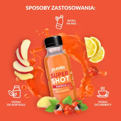 Purella Super Shot Energia imbir + guarana 100 ml