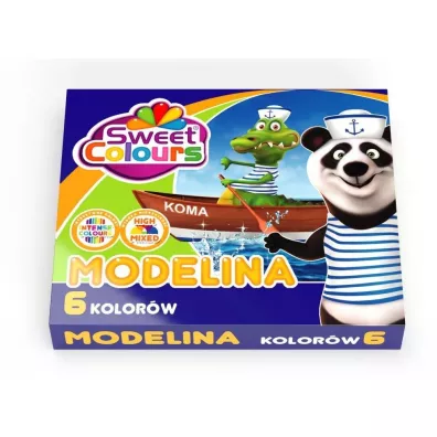 Koma-Plast Modelina Sweet Colours 6 szt.