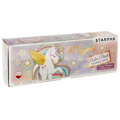 Starpak Farby plakatowe Unicorn 472915 12 kolorw